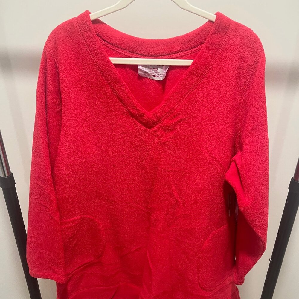 Thick Red Pajama Top